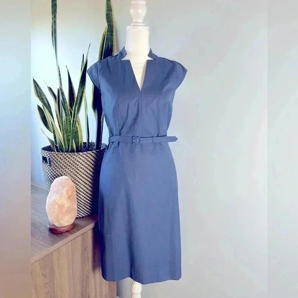 Beautiful Ann Taylor Dress with Matching Belt - Picture 1 of 5